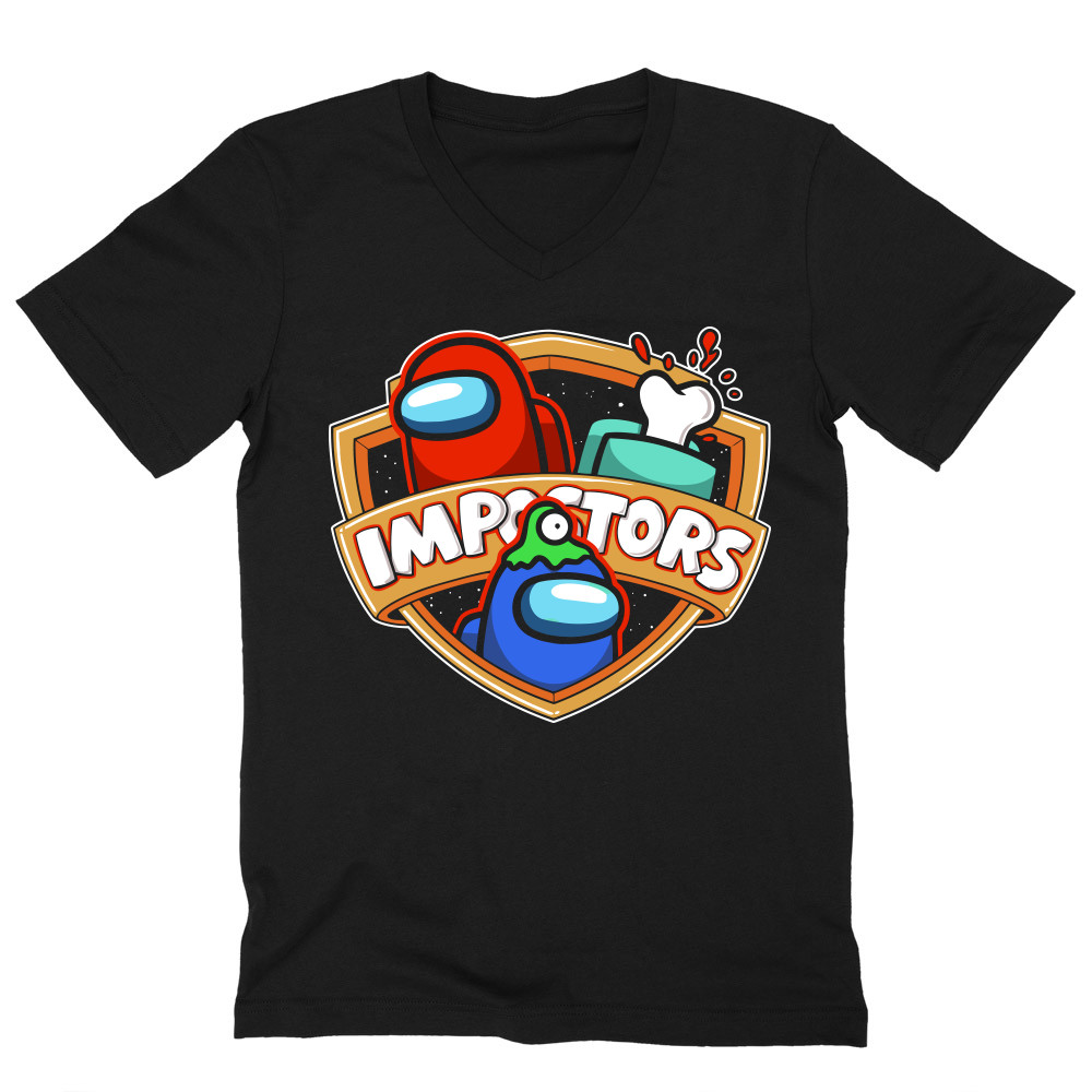 Impostor badge Férfi V-nyakú Póló