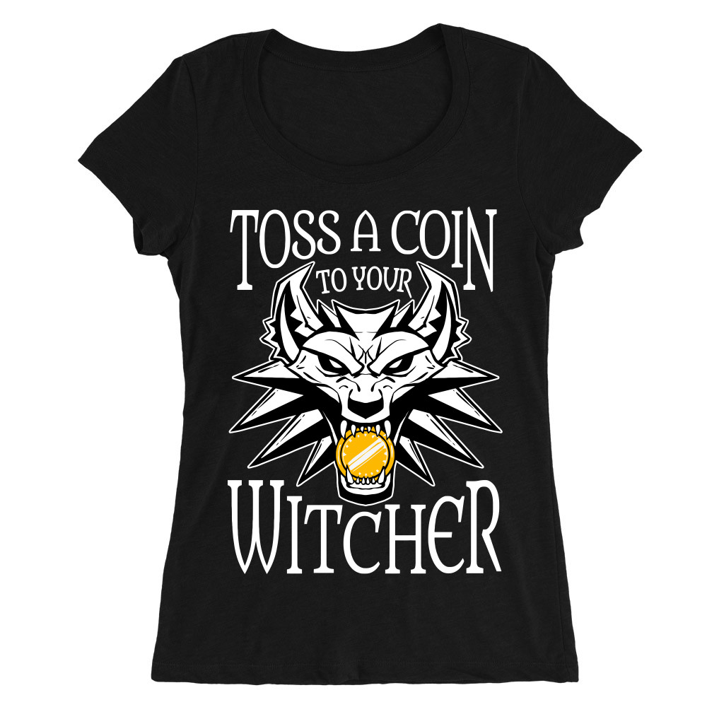 Toss a coin logo Női O-nyakú Póló