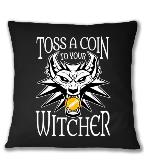 Toss a coin logo The Witcher Párnahuzat - The Witcher