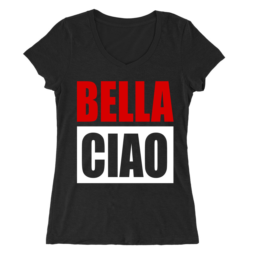 Bella Ciao Női V-nyakú Póló
