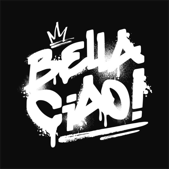 Bella Ciao Graffiti Bűnügyi Pólók, Pulóverek, Bögrék - Sorozatos