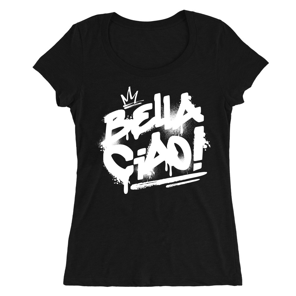 Bella Ciao Graffiti Női O-nyakú Póló
