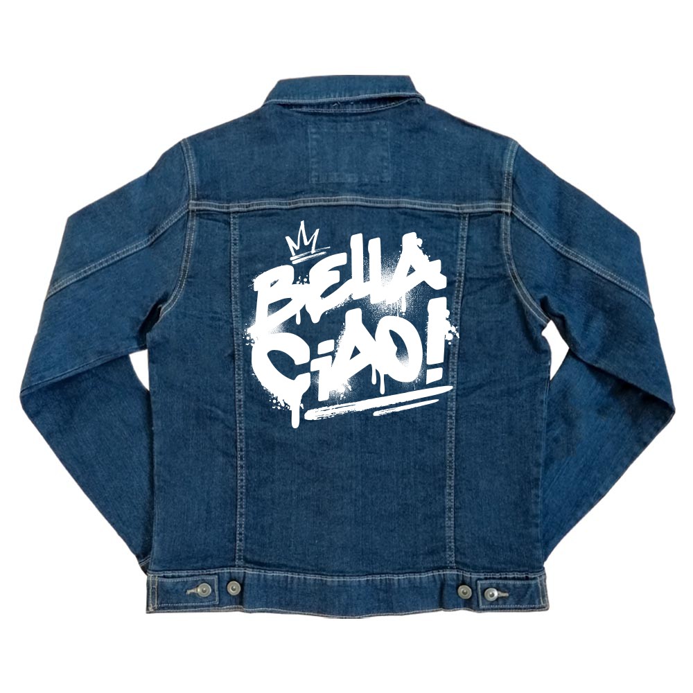 Bella Ciao Graffiti Unisex Farmerkabát