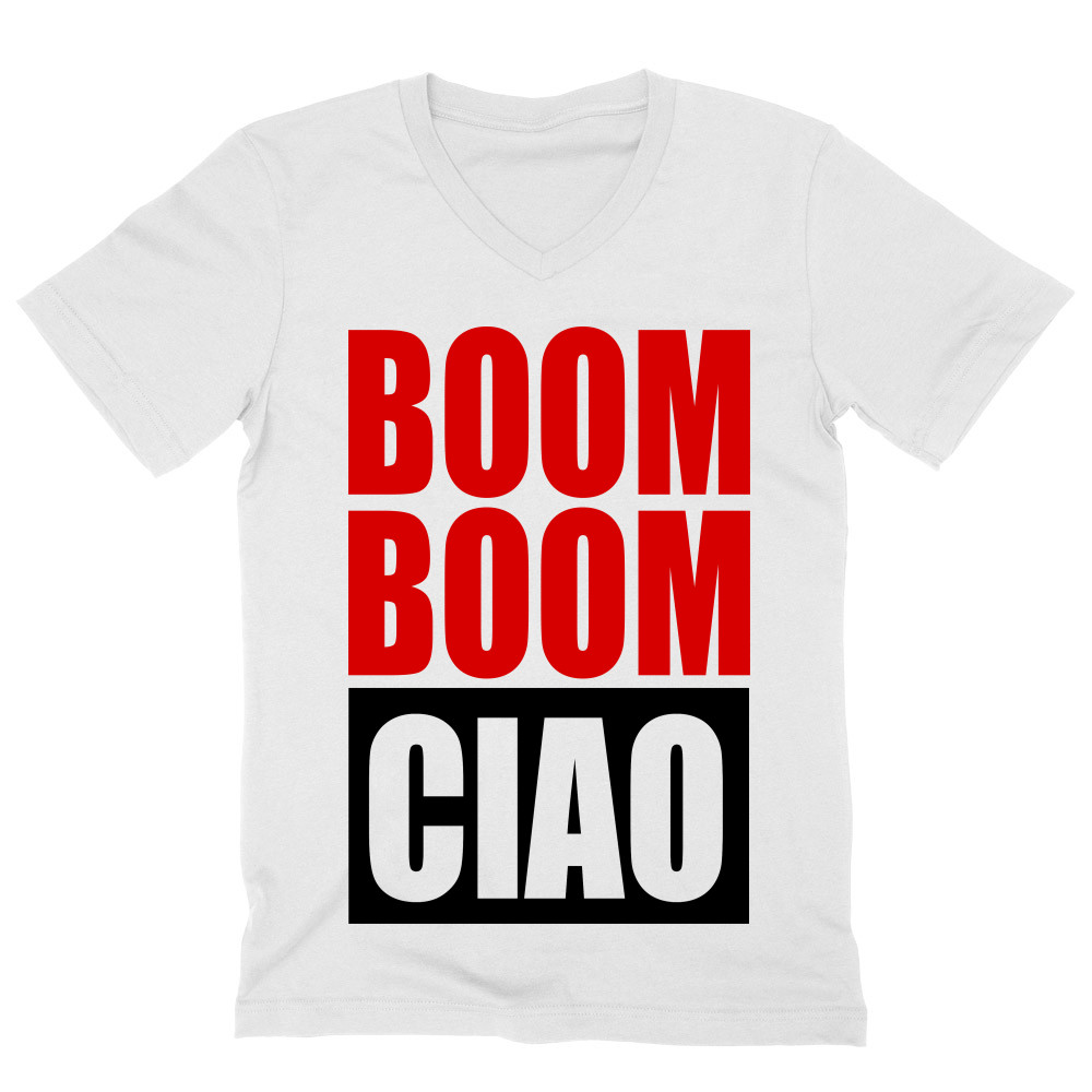 Boom Boom Ciao Férfi V-nyakú Póló