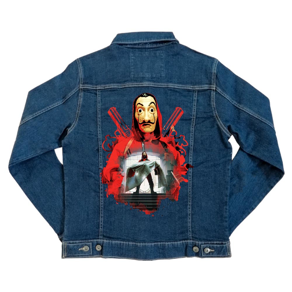Money Heist Staircase Unisex Farmerkabát