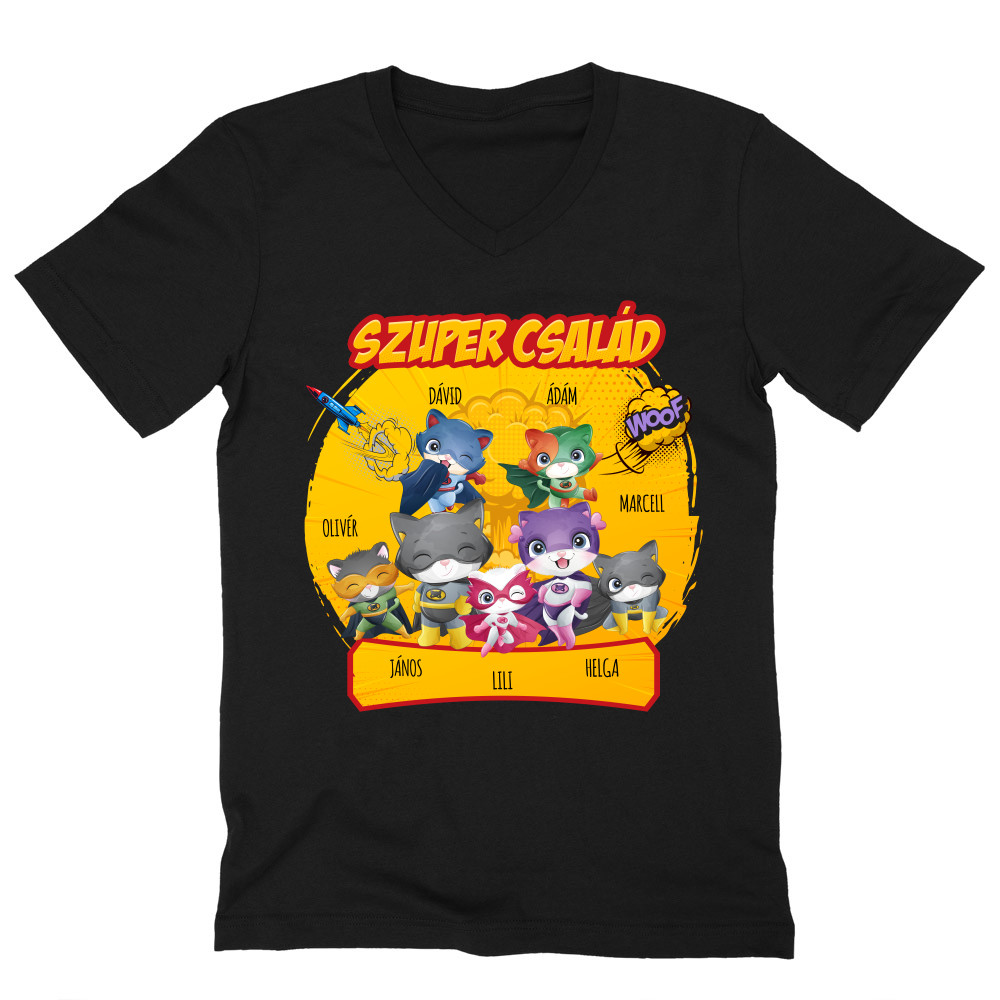 Super Hero Family - Mylife Férfi V-nyakú Póló