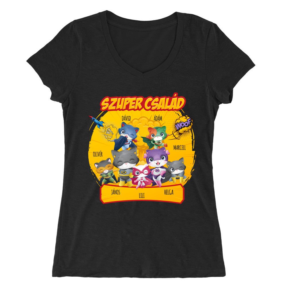 Super Hero Family - Mylife Női V-nyakú Póló