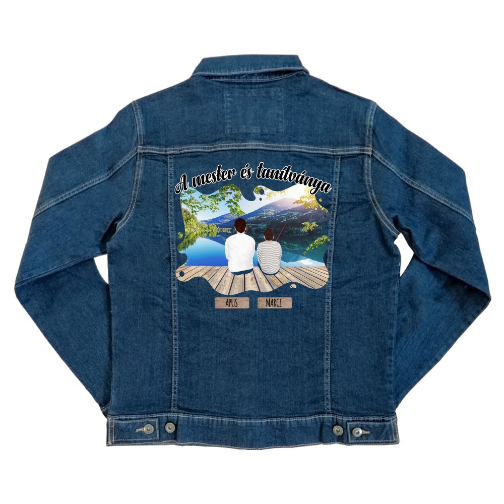 Horgász Apa - MyLife Unisex Farmerkabát