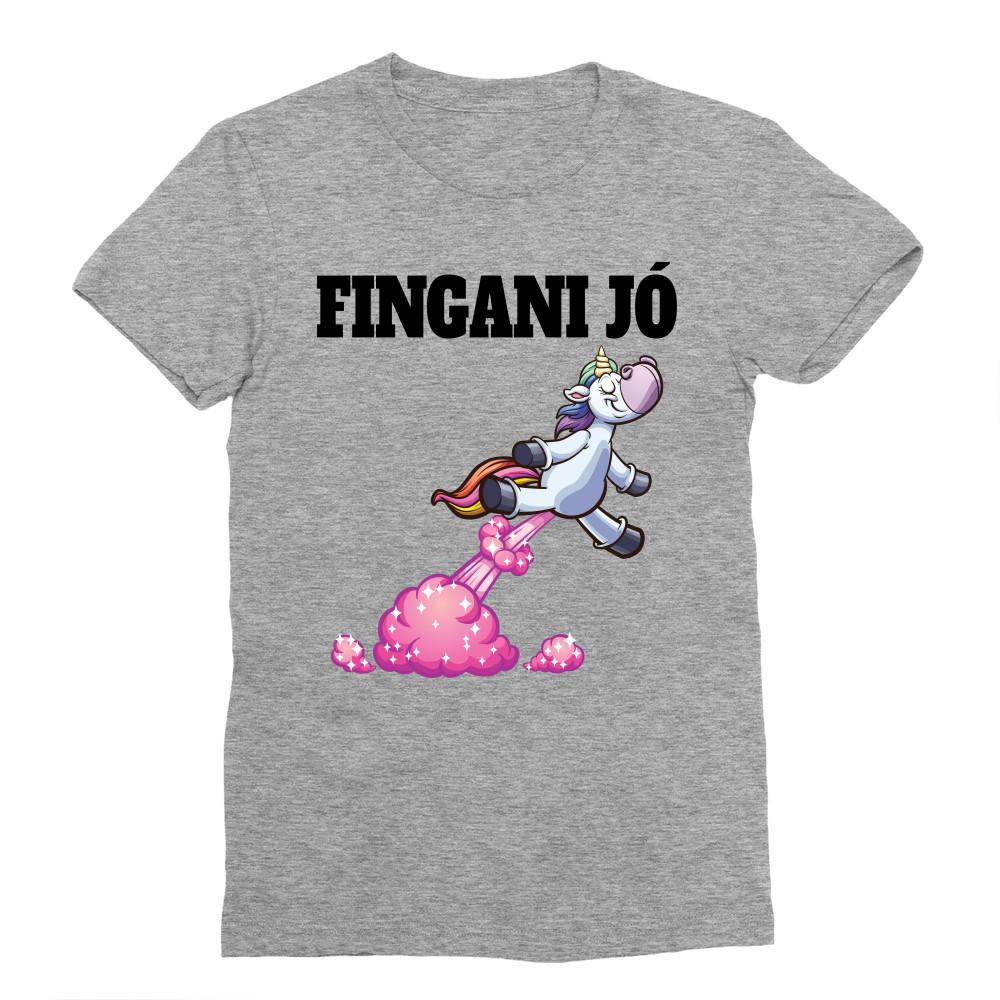 Fingani jó - unikornis Férfi Testhezálló Póló