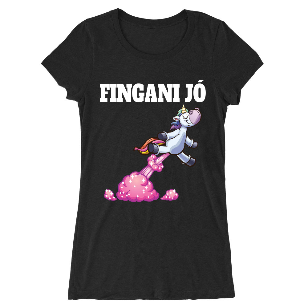 Fingani jó - unikornis Női Hosszított Póló