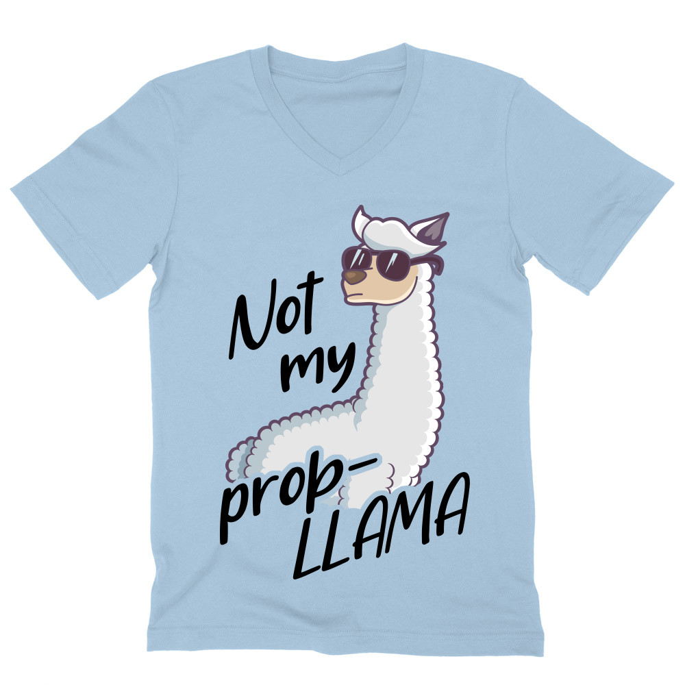 Not my prob-llama Férfi V-nyakú Póló