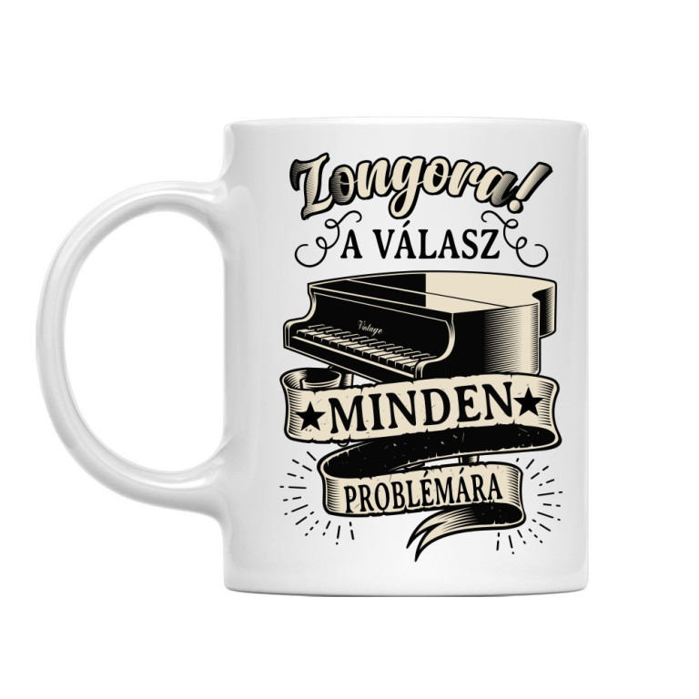 Válasz a Problémára - Zongora - Bögre
