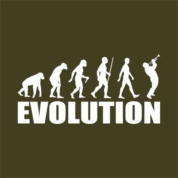 Evolúció - Trombita Trombita Pólók, Pulóverek, Bögrék - Zene