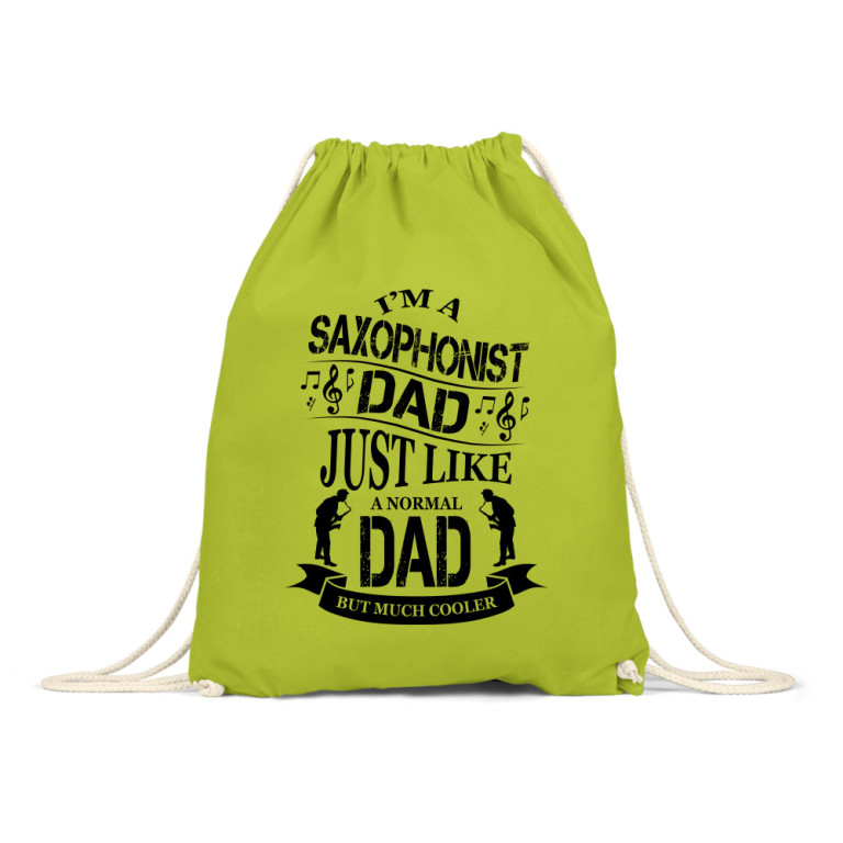 Cool Dad - Saxophone - Drawstring Bag