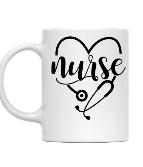 Nurse Heart Egészségügy Bögre - Munka