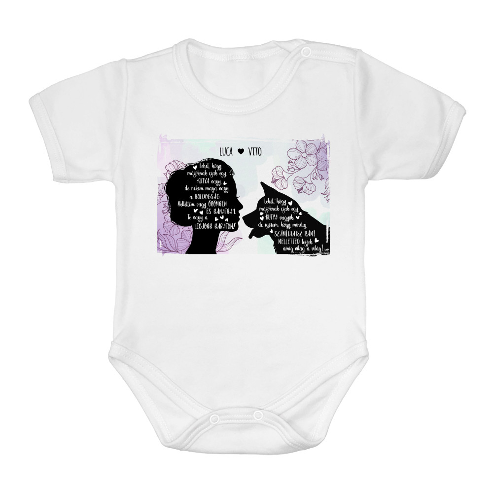 Woman and dog silhouette - MyLife Baba Body