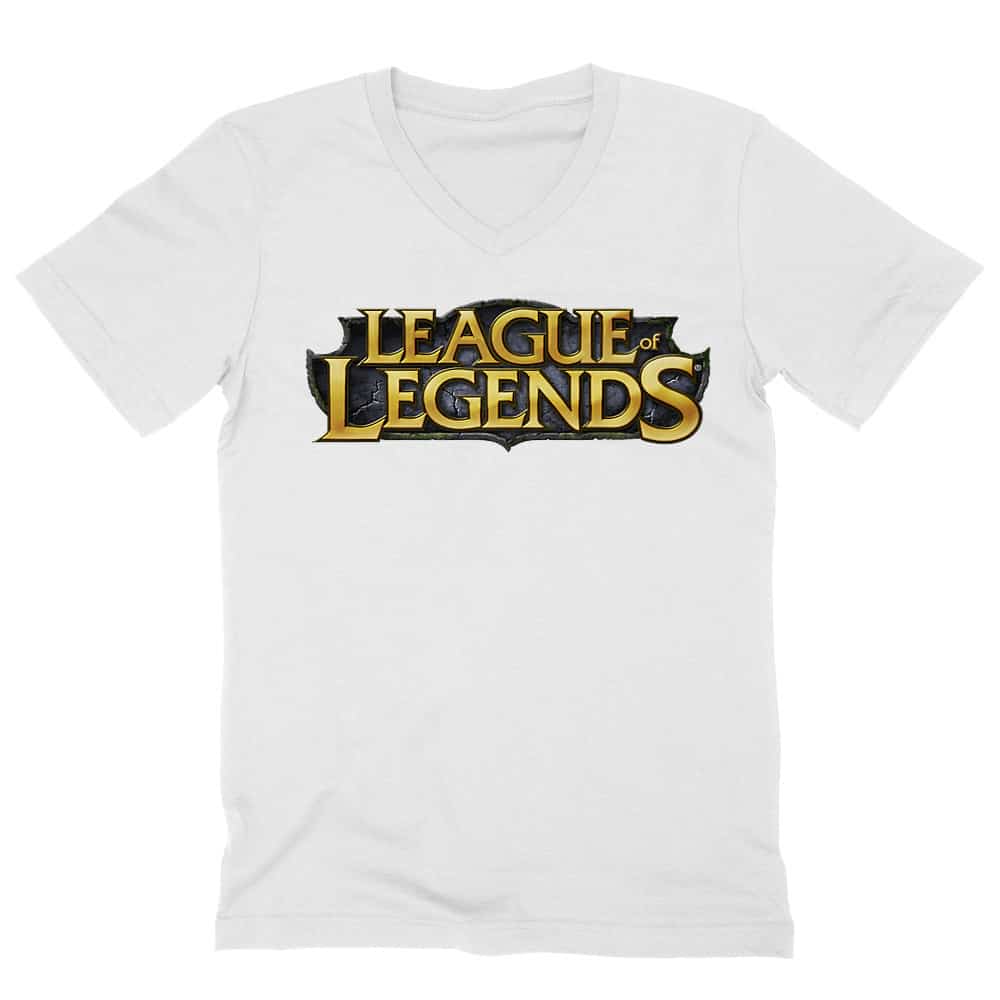 League Of Legends Logo Férfi V-nyakú Póló
