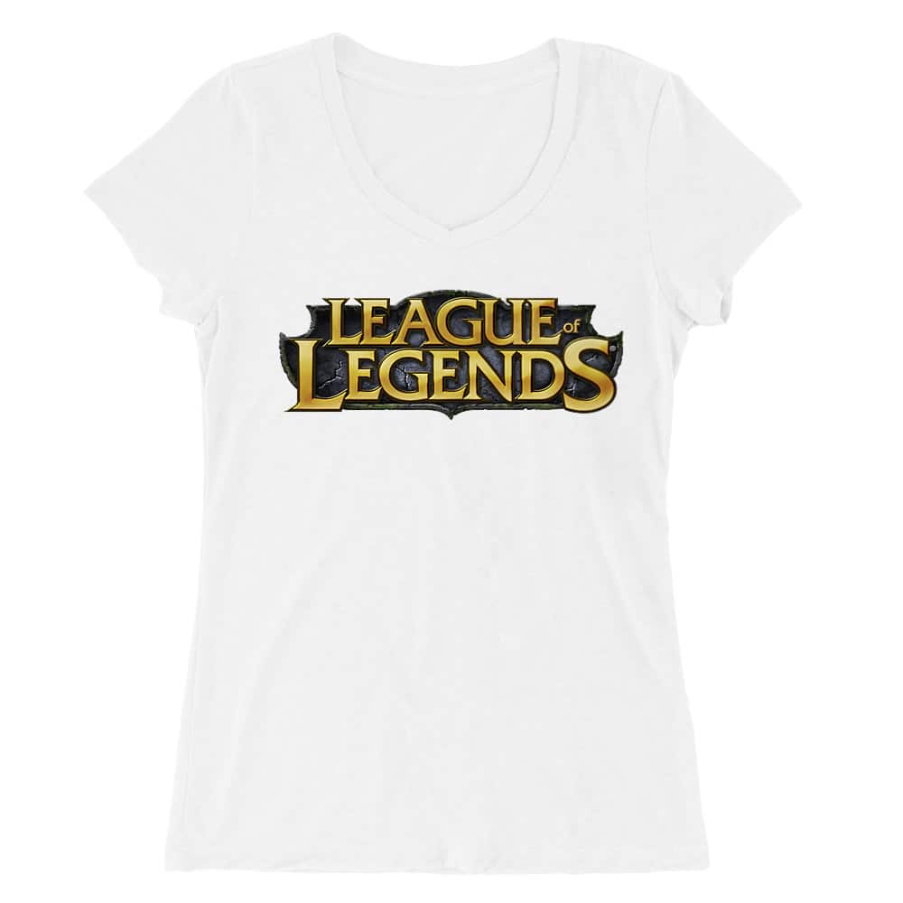 League Of Legends Logo Női V-nyakú Póló