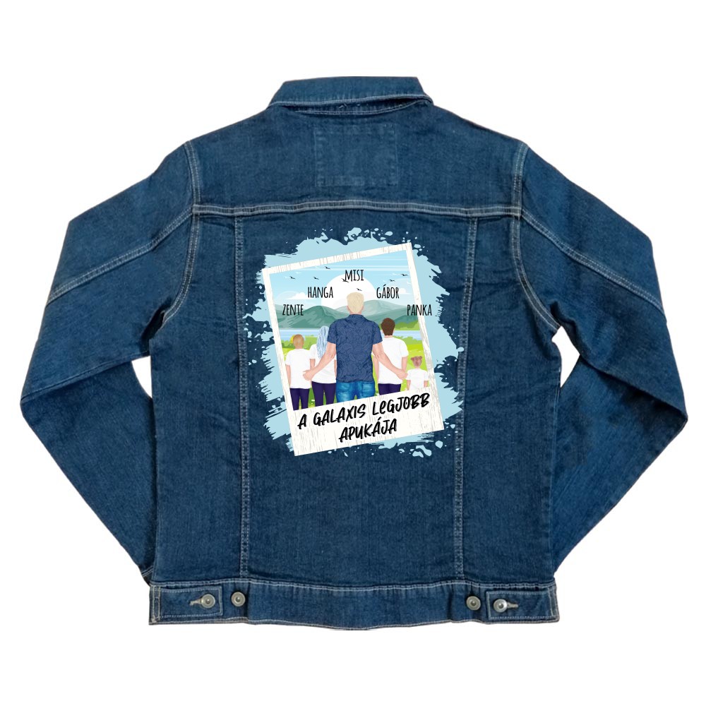 Családi fotó apával - MyLife Unisex Farmerkabát