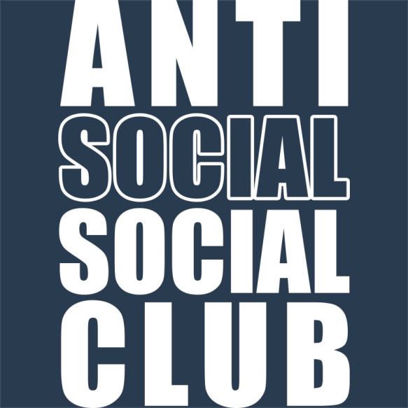 Anti social social club Antiszociális Antiszociális Antiszociális Pólók, Pulóverek, Bögrék - Személyiség