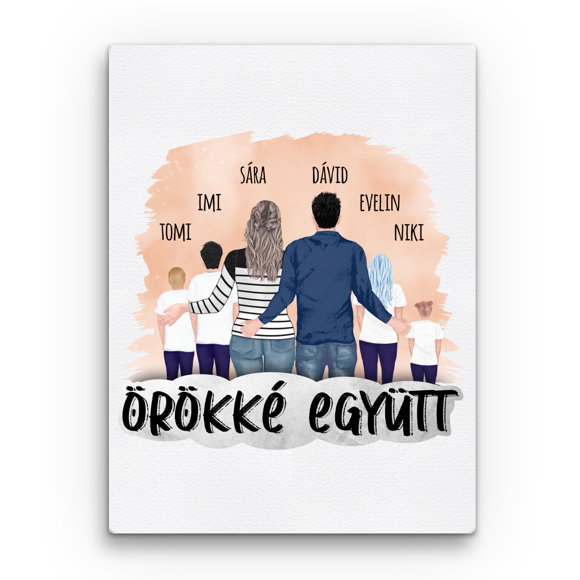 Család gyerekekkel - MyLife Vászonkép