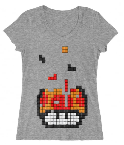 Flat Mushroom Tetris Póló - Ha Gamer rajongó ezeket a pólókat tuti imádni fogod!