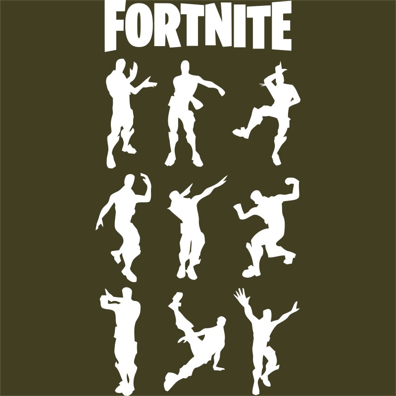 Fortnite tánc sziluettek