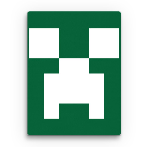 Creeper face Minecraft Vászonkép - Minecraft