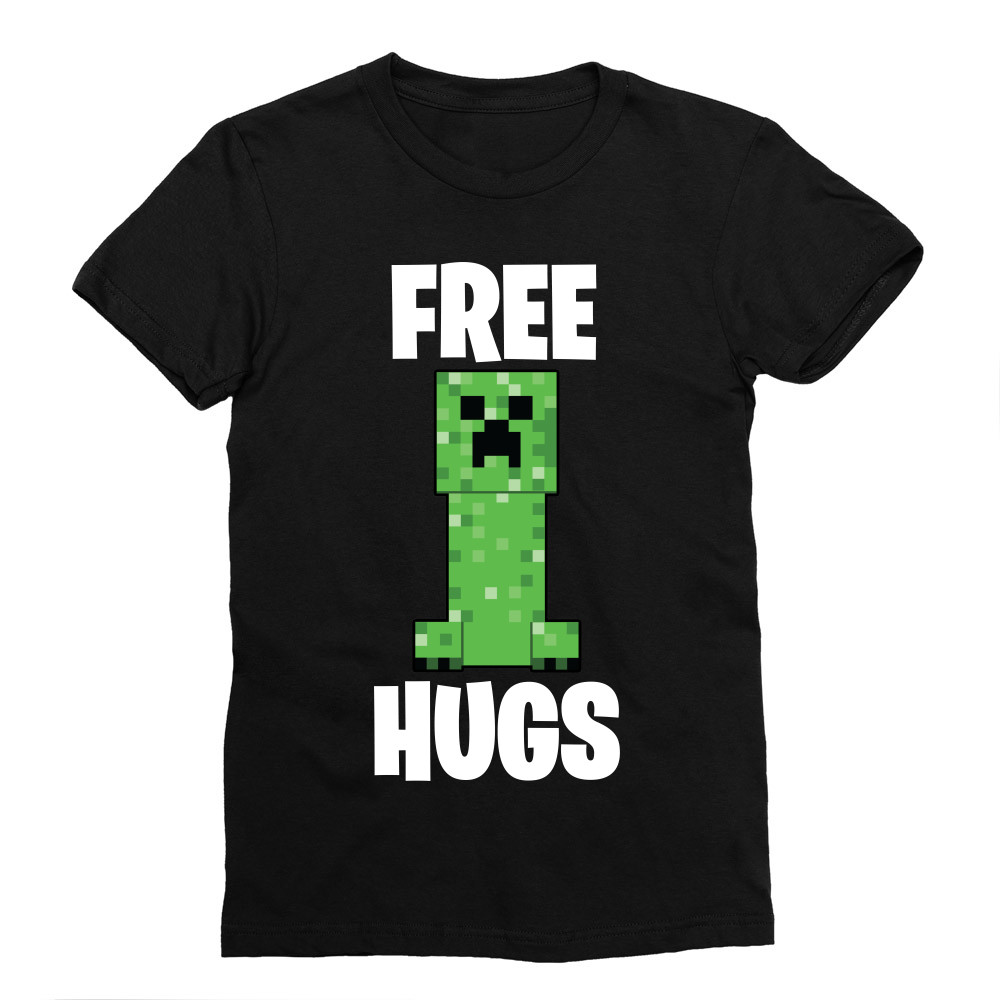 Creeper free hugs Férfi Testhezálló Póló