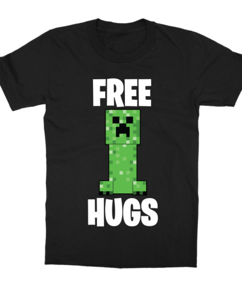 Creeper free hugs Minecraft Gyerek Póló - Minecraft