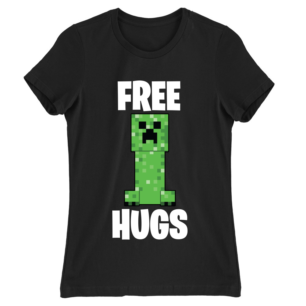 Creeper free hugs Női Póló