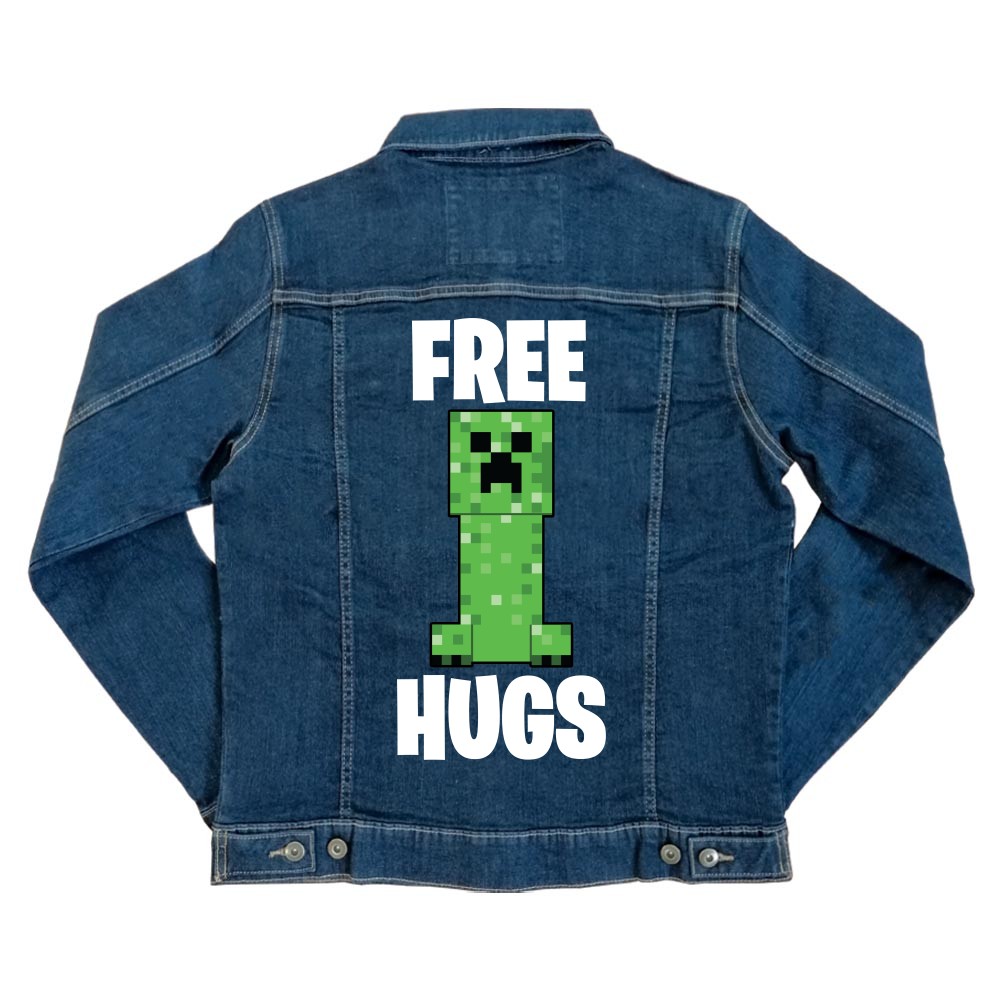 Creeper free hugs Unisex Farmerkabát