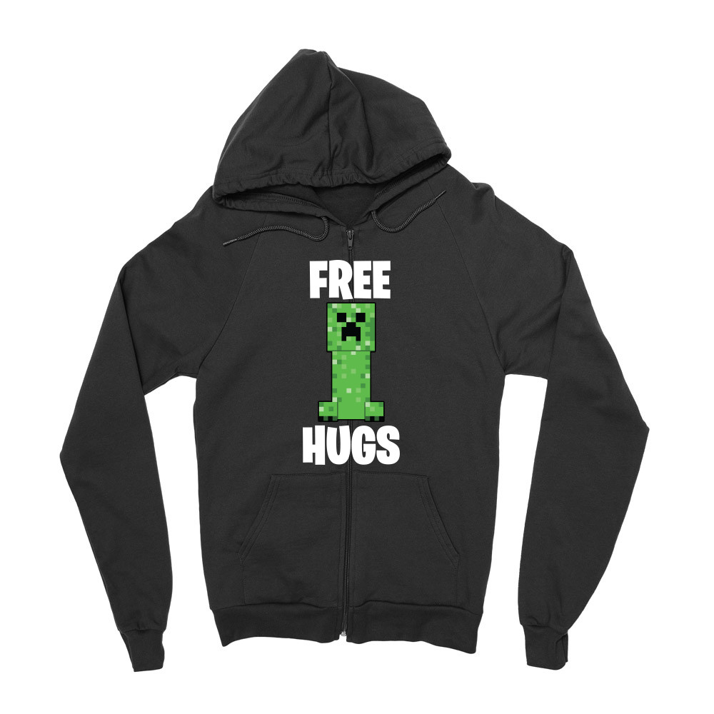 Creeper free hugs Zipzáros Pulóver