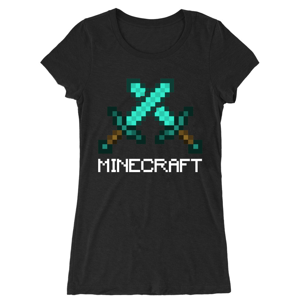 Minecraft swords Női Hosszított Póló