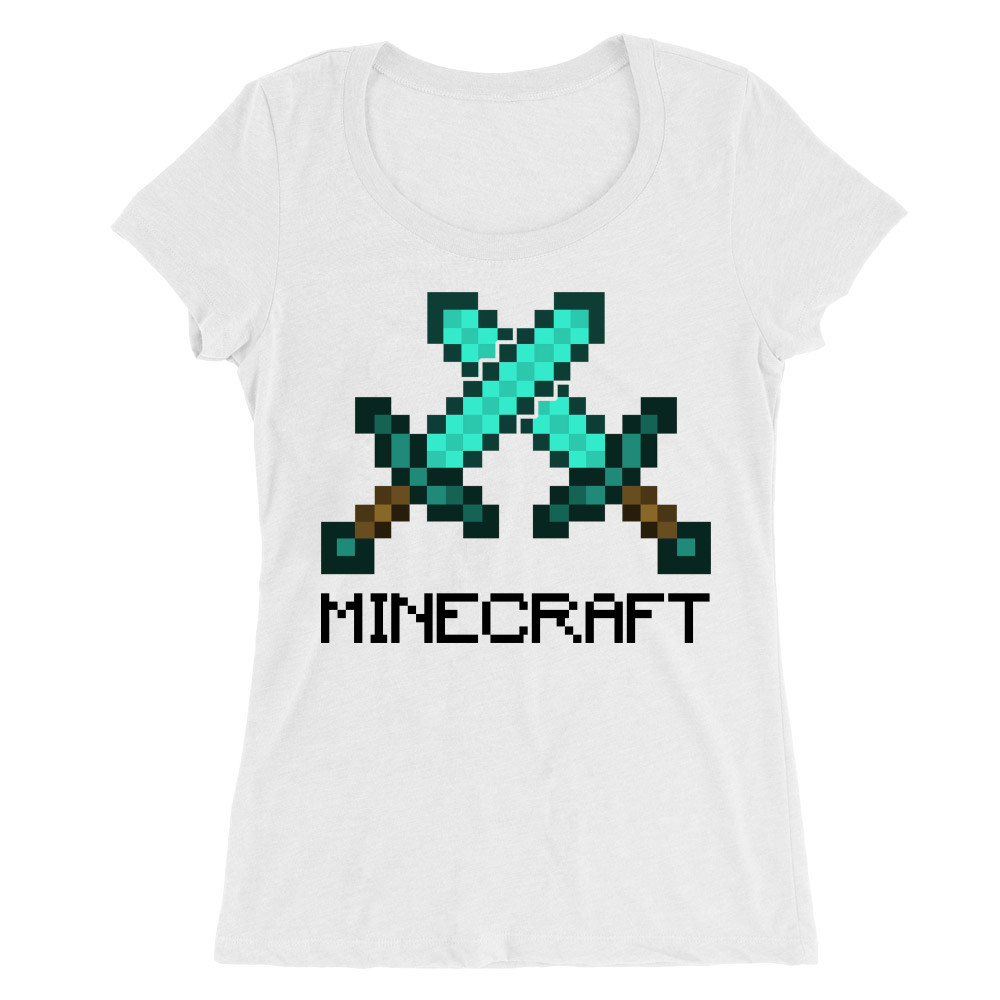 Minecraft swords Női O-nyakú Póló