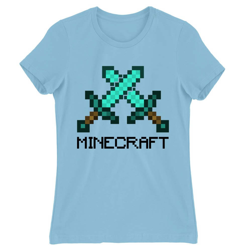 Minecraft swords Női Póló