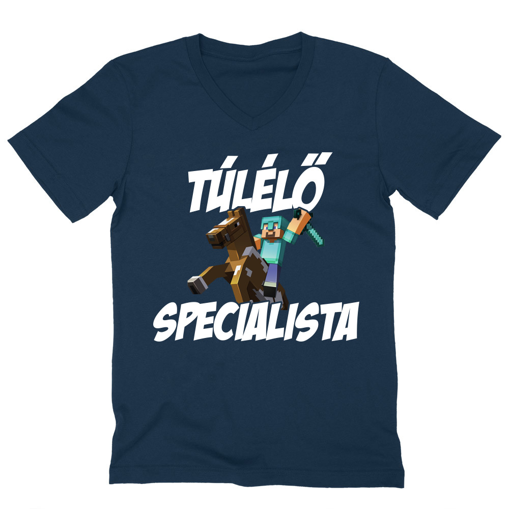 Túlélő specialista Férfi V-nyakú Póló