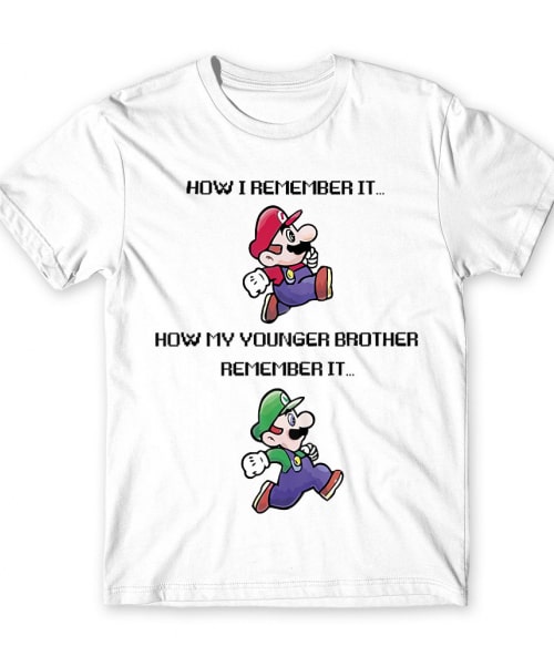 Super Mario Remember Póló - Ha Gamer rajongó ezeket a pólókat tuti imádni fogod!