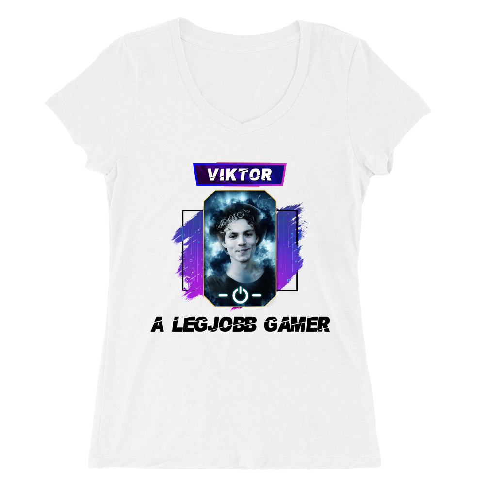 Gamer card - Mylife Plus Női V-nyakú Póló