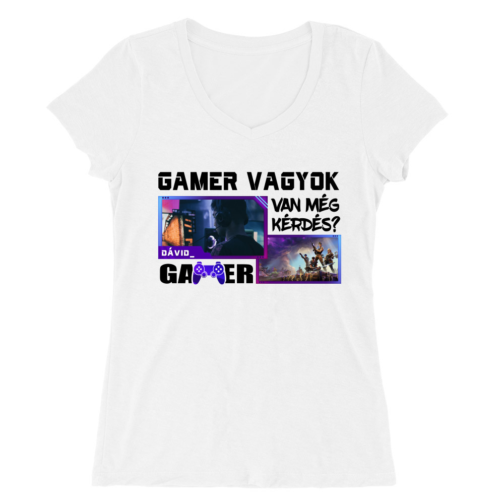 Gamer Life - MyLife Plus Női V-nyakú Póló