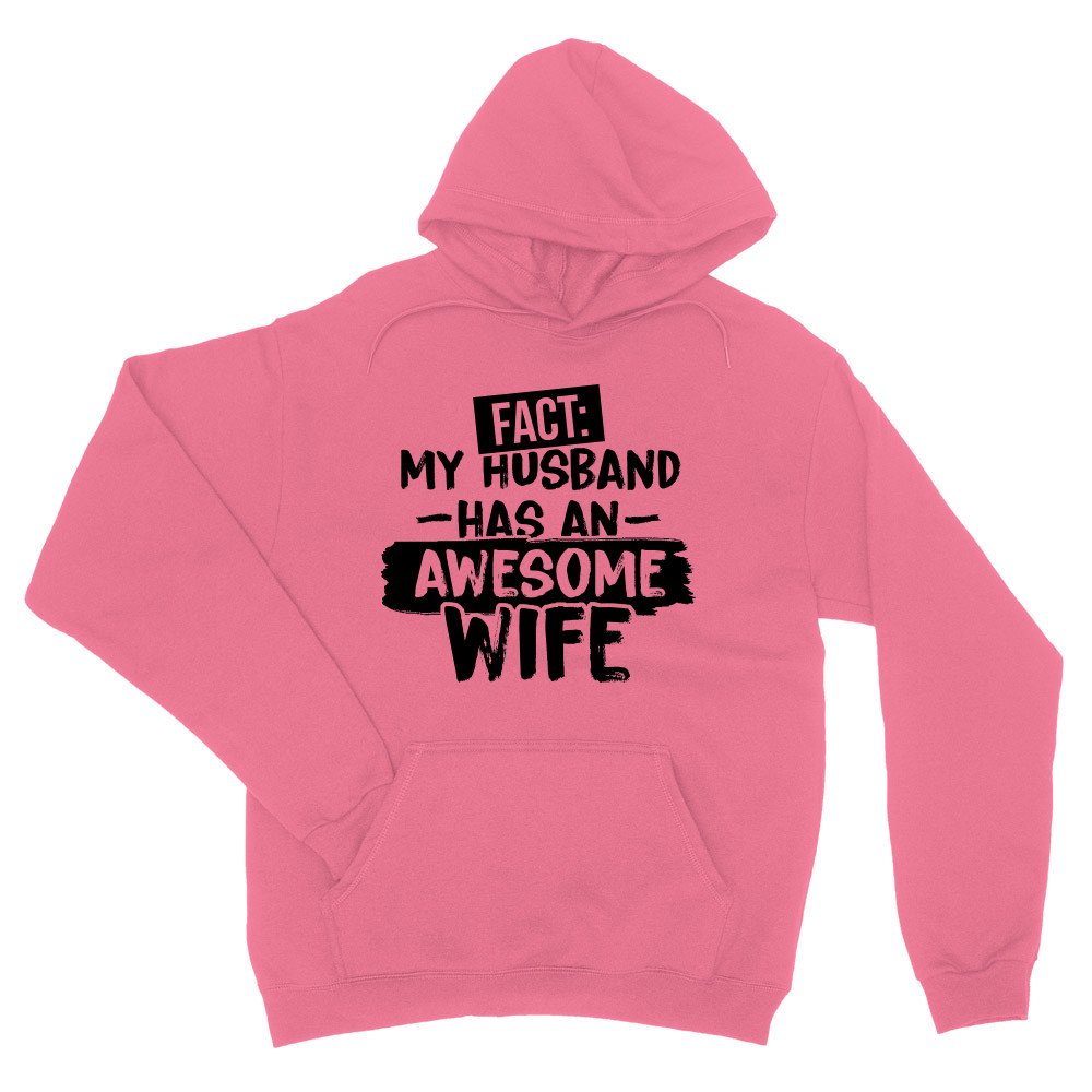 My husband has an awesome wife Unisex Pulóver