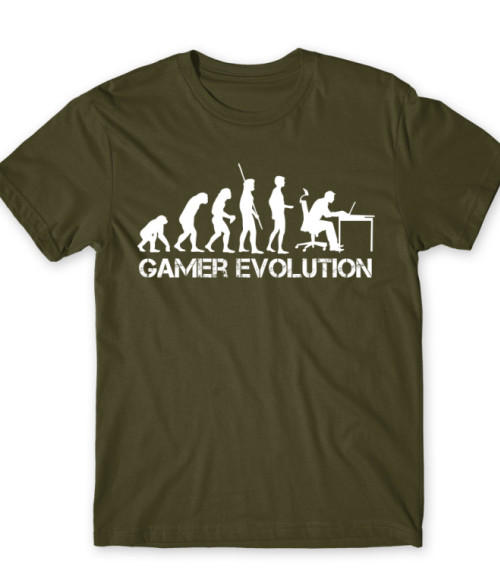 Gamer evolution Gamer Férfi Póló - Gaming
