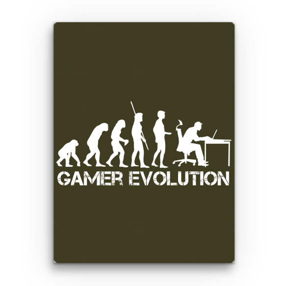 Gamer evolution Gamer Vászonkép - Gaming