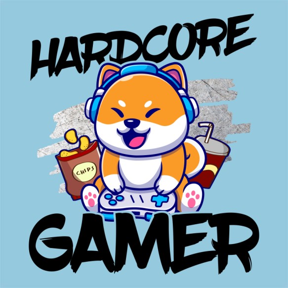 Hardcore gamer - állatos Gamer Pólók, Pulóverek, Bögrék - Gaming