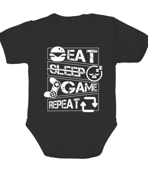 Eat - No sleep - Game - Repeat Gamer Baba Body - Gaming