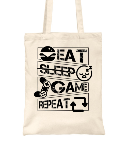 Eat - No sleep - Game - Repeat Gamer Táska - Gaming