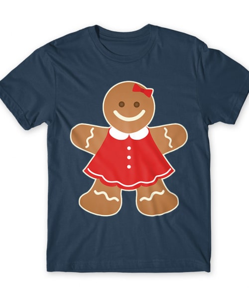 Gingerbread Girl Karácsony Póló - Ünnepekre
