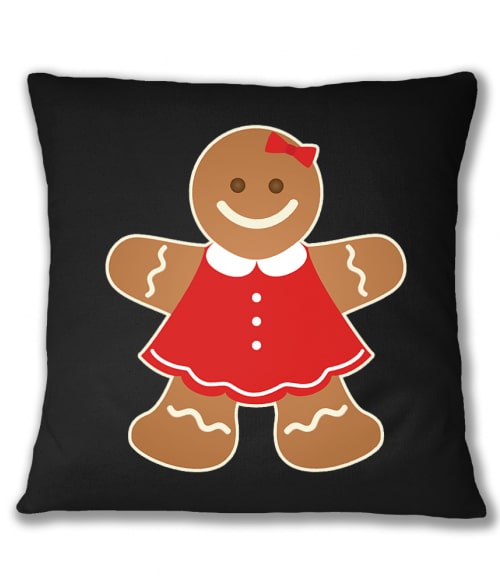 Gingerbread Girl Események Párnahuzat - Ünnepekre