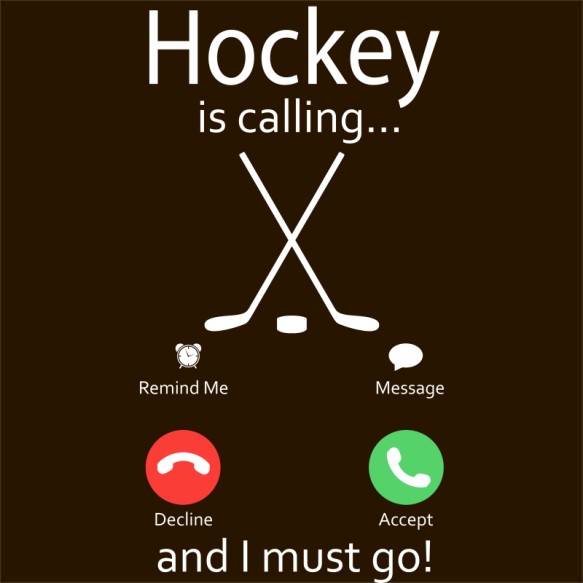 Hockey is Calling Jégkorong Pólók, Pulóverek, Bögrék - Ütős