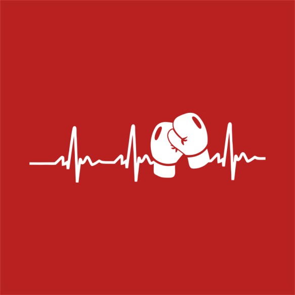 Boxing heartbeat Box Pólók, Pulóverek, Bögrék - Sport